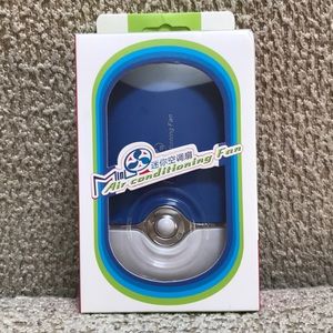 NEW Portable Air Conditioning Fan in blue.